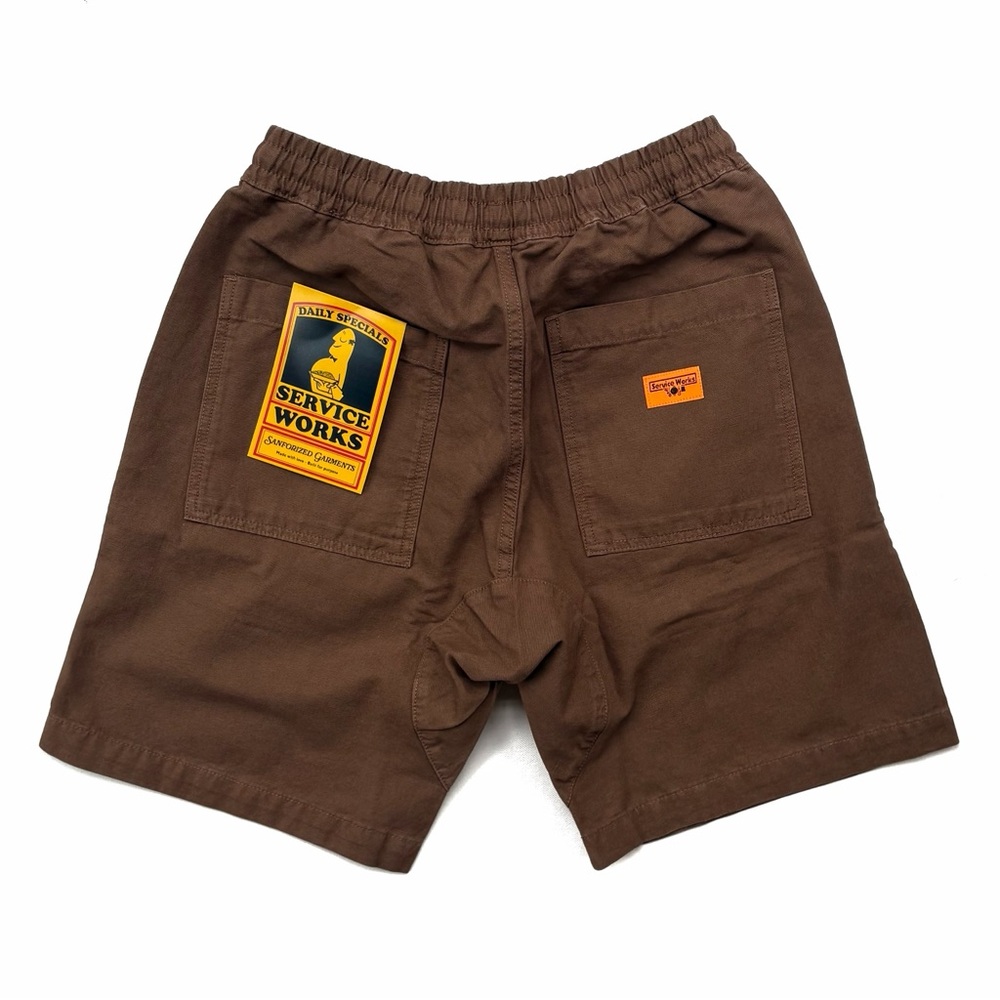 Service Works Classic Chef Shorts - Bark Brown